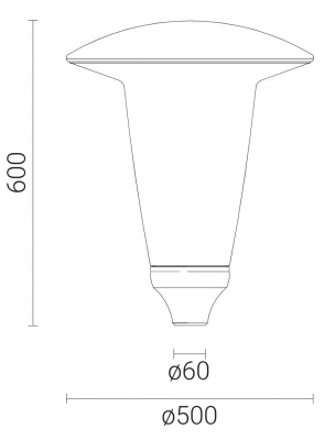 Lampa parkowa Atlantis LED