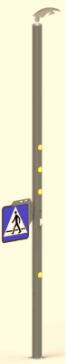 Aktywne przejście dla pieszych WalkPole 6m 230V