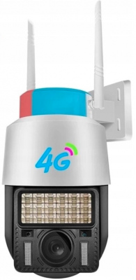 Kamera obrotowa PTZ 4G LTE SIM z syreną dźwiękową