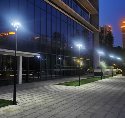 Lampa solarna parkowa LED 12W 1500LM panel 20W LiFePO4