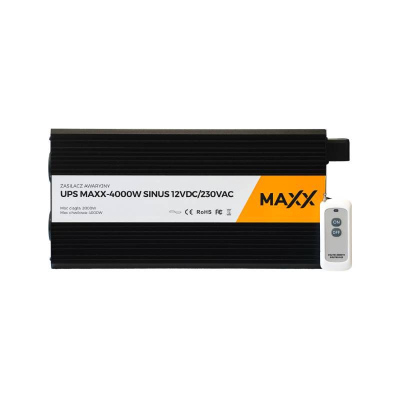 Przetwornica UPS MAXX Sinus Awaryjne zasilanie 12VDC/230VAC