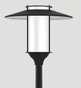 Latarnia parkowa Elba LED słup aluminiowy 4-5m czarny