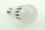 Oprawa parkowa + klosz typu kula mleczna 400 mm + źródło LED E27 8W 12/24V