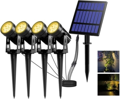 Lampa solarna LED 3000K 4x3W 4000mAh