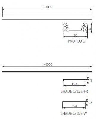 Zaślepka profilu do liniowych modułów LED Stopper D