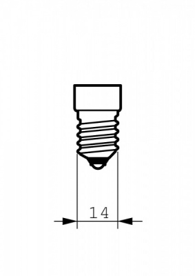 Żarówka Deco 7W E14 230-240V T17 CL 