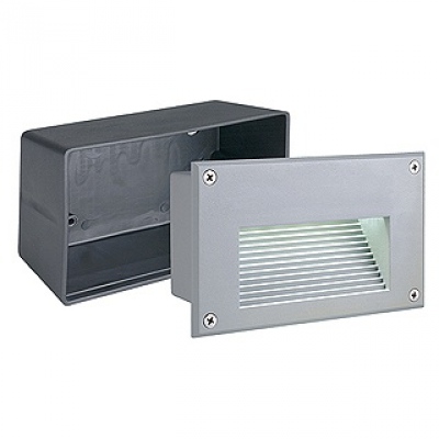 BRICK LED DOWNUNDER, lampa ścienna, srebrno-szara, białe ciepłe LED