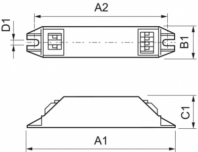 Statecznik HF-M BLUE 109 LH TL/PL-S 230-240V