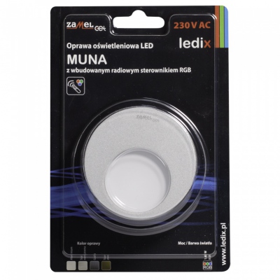 MUNA PT 230V AC sterownik aluminium barwa światła rgb