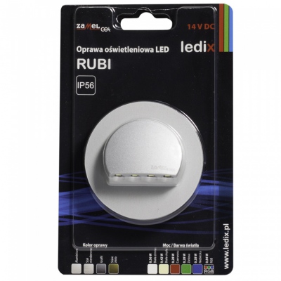 RUBI z ramką NT 14V DC aluminium barwa światła biała zimna
