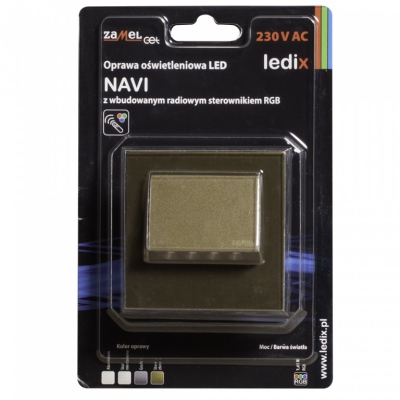 NAVI PT 230V AC sterownik stare złoto barwa światła rgb