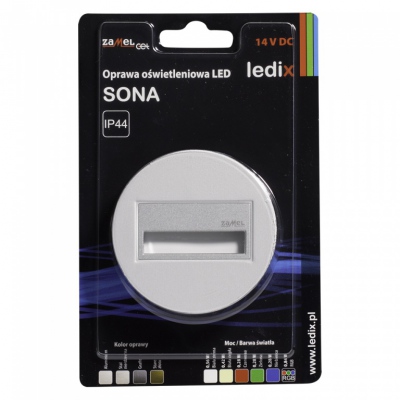 SONA okrągła PT 14V DC aluminium barwa światła rgb
