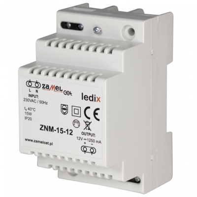 Zasilacz LED modułowy 12V DC 15W