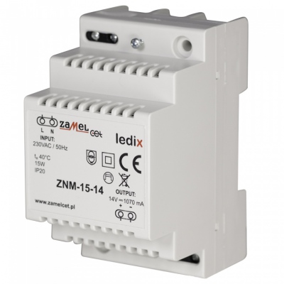 Zasilacz LED modułowy 14V DC 15W