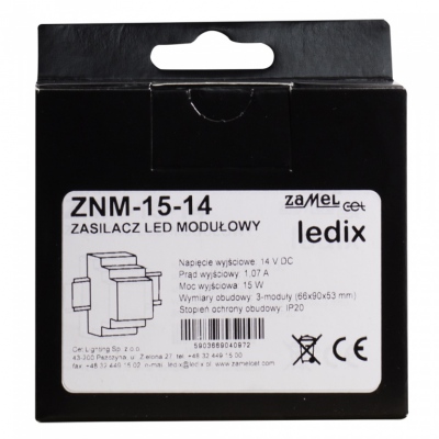Zasilacz LED modułowy 14V DC 15W