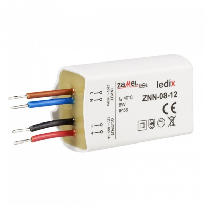 Zasilacz LED natynkowy 12V DC 8W