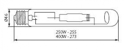 Lampa metalohalogenkowa MHE-250W/4200K