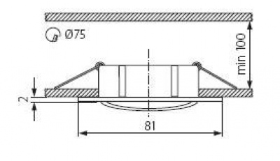 Sufitowa oprawa punktowa NAVI CTX-DT10-AB