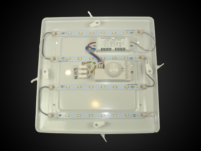 Plafon Led Tiler 30w Ww Z Czujnikiem Mikrofalowym