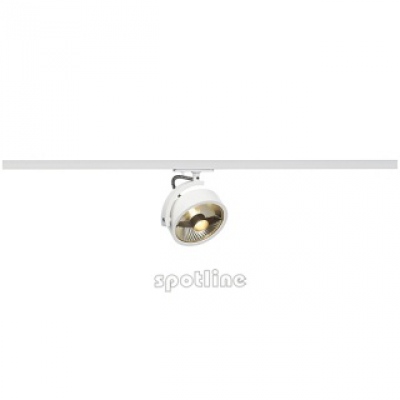 Reflektor Kalu Track Qpar111 Lamp, Biała, Zawiera 1-f Adapter