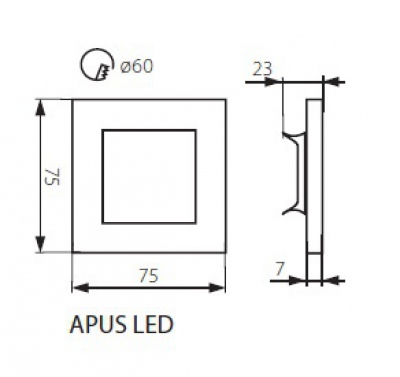 Oprawa dekoracyjna LED Apus Led Ww