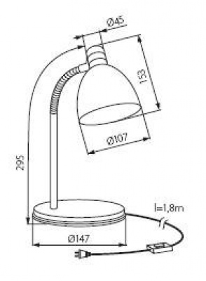 Lampka biurkowa ZARA HR-40-SR