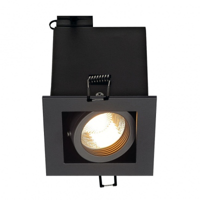 Kadux 1 Gu10 Downlight, Kwadrat, Czarna Matowa, Maks. 50w