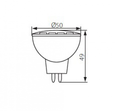 Lampa z diodami LED Tomi Led5w Mr16-ww