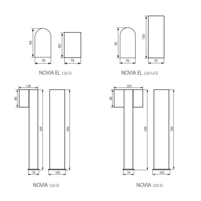 Oprawa ogrodowa Novia El 120 D