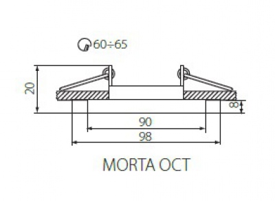 Pierścień ozdobny do opraw Morta Oct-B