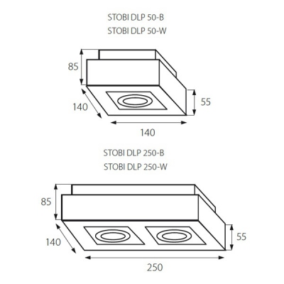 Sufitowa oprawa punktowa Stobi Dlp 50-W