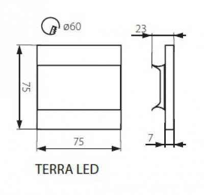 Oprawa dekoracyjna LED Terra LED W-Ww