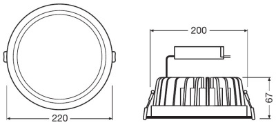 Downlight Led 35w/4000k 230v Ip20