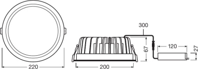 Downlight Led 35w/6500k 230v Ip20