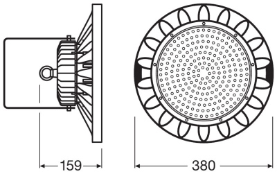 Highbay Led 200w/6500k 100-240v Ip65