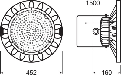 Highbayled 250w/6500k 100-240v Ip65