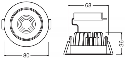 Spot Led Adjust 4,5w/3000k 230v Ip20