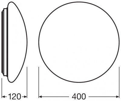 Oprawa Surface-c Led 400 24w/3000k Ip44