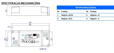 Zasilacz LED ADMX 1212