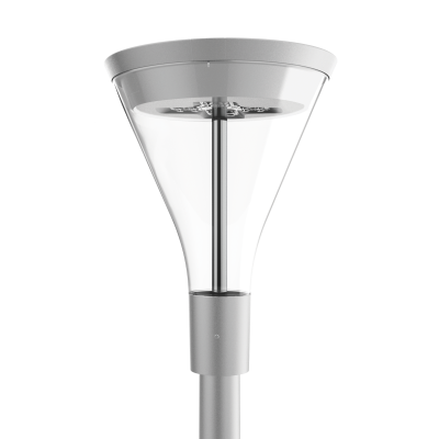 Lampa parkowa AVENIDA LENS LED ED DALI 6350lm/740 IP66 O22 szary II klasa