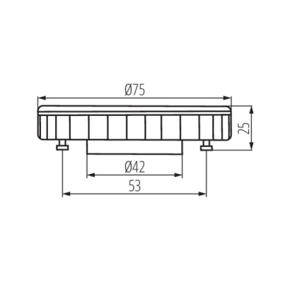Lampa z diodami LED ESG LED 9W GX53-WW