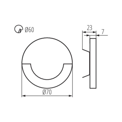 Oprawa dekoracyjna LED SOLA LED B-WW