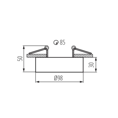 Pierścień Ozdobny / komponent oprawy Mini Bord Dlp-50-b