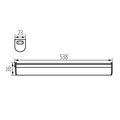 Oprawa podszafkowa LED Mera LED 10W NW