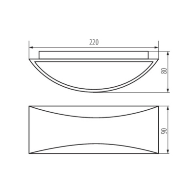 Oprawa elewacyjna Biso LED EL 8W-W