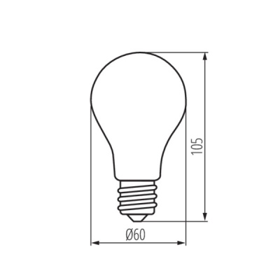 Źródło światła LED XLED A60 7W-WW