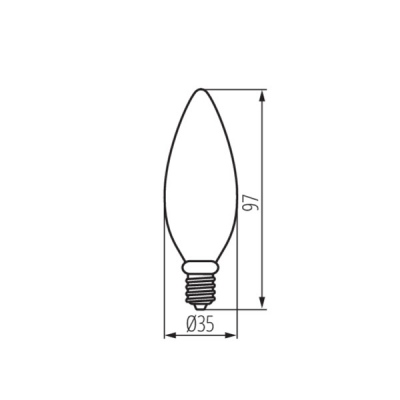 Źródło światła LED XLED C35E14 6W-NW-M