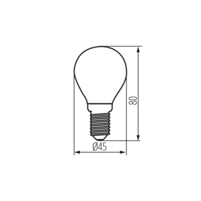 Źródło światła LED XLED G45 E14 6W-NW-M