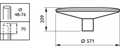 BDP100 LED20/830 DS PCF GR 62P
