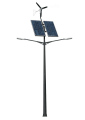 Lampa hybrydowa LED 2x20-30W / panele 2x275W / turbina 400W / słup 6m / aku 2x150Ah